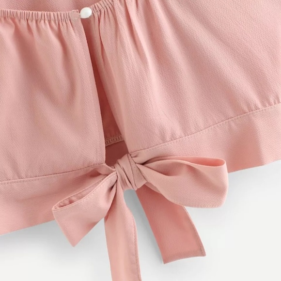 LAST ONE Pink Pearl Crop Top - Picture 3 of 3